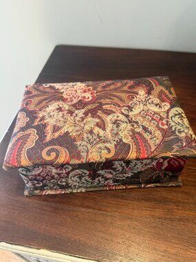 Raymond Waites jewelry box and tray catch all, 9x6.5